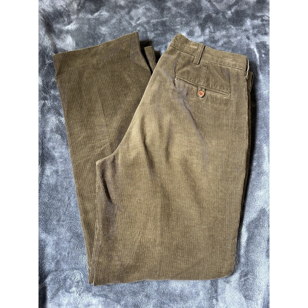 Polo Ralph Lauren Corduroy Pants Mens 34x32‎ Stretch Classic Fit Brown